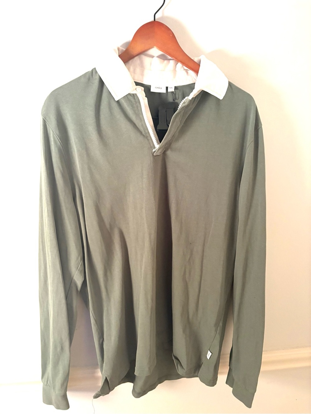 ONIA Long Sleeve Rugby, moss green